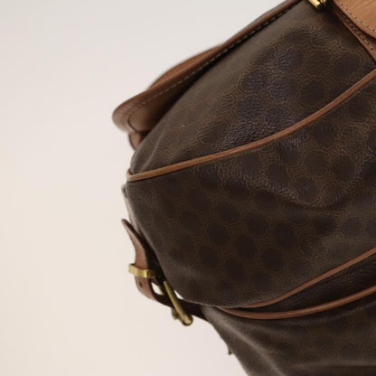 Celine Macadam Shoulder Bag PVC Leather, Brown, PVC + Canvas, Crossbody Bag