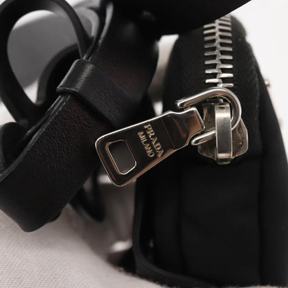 Prada Cargo Phone Holder Crossbody Bag Tessuto, BLACK, NYLON, Crossbody bag