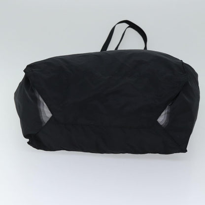 Prada Side Pocket Tote Nylon, BLACK, NYLON, Tote bag