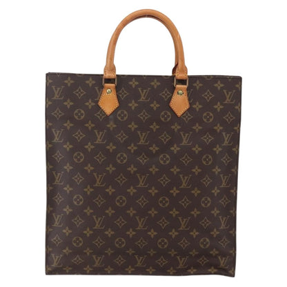 Louis Vuitton Sac Plat Bag Monogram Canvas, BROWN, CANVAS, Tote bag