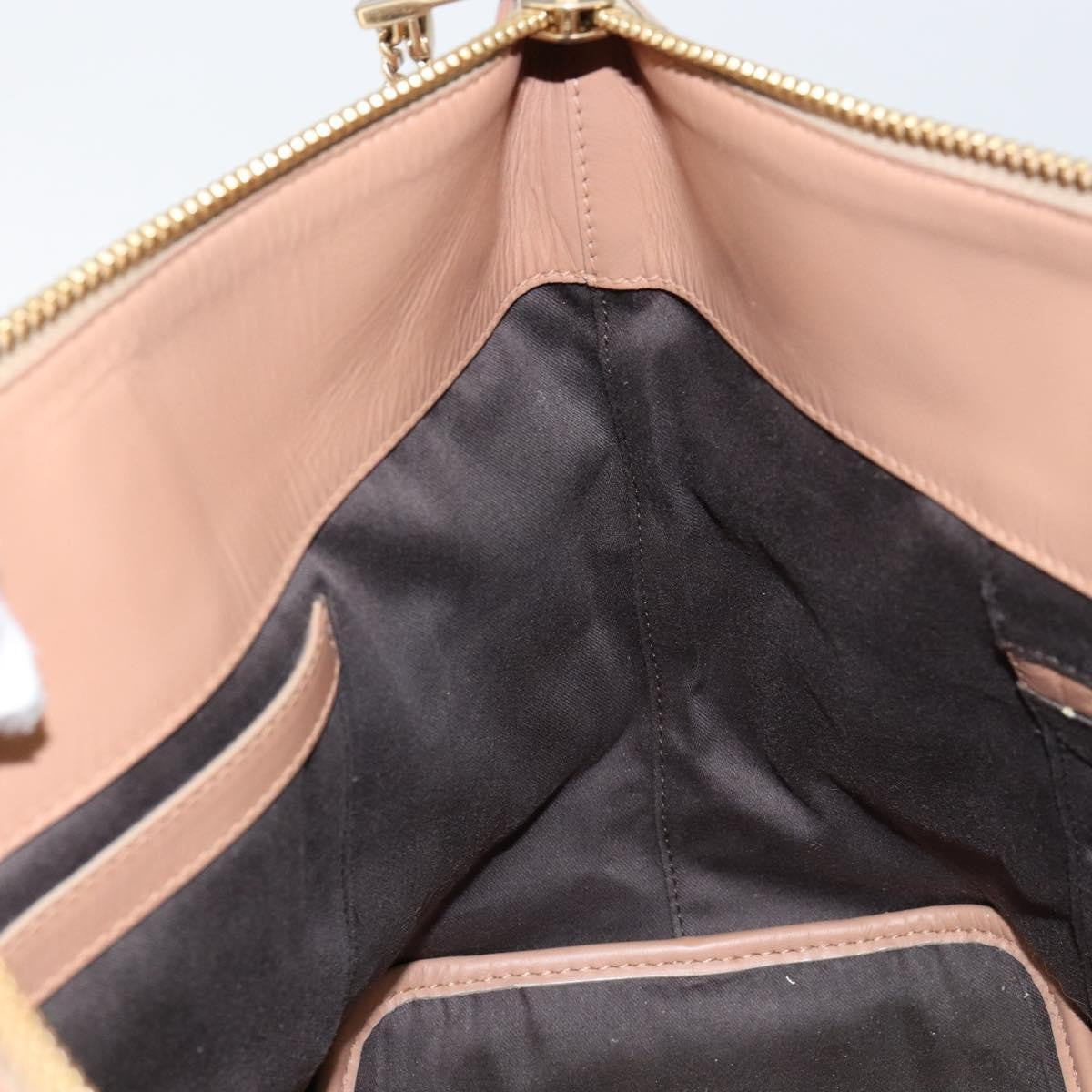 Chloe Bicolor Baylee Satchel Leather, ORANGE, LEATHER, Handbag