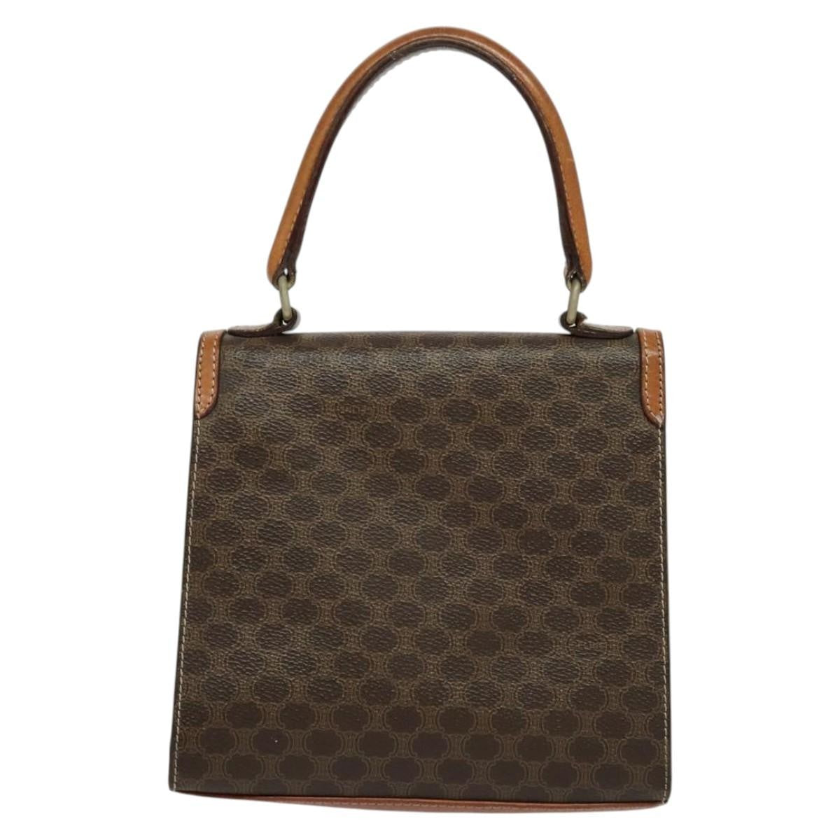 Celine Triomphe vintage handbag Macadam canvas, BROWN, CANVAS, Handbag