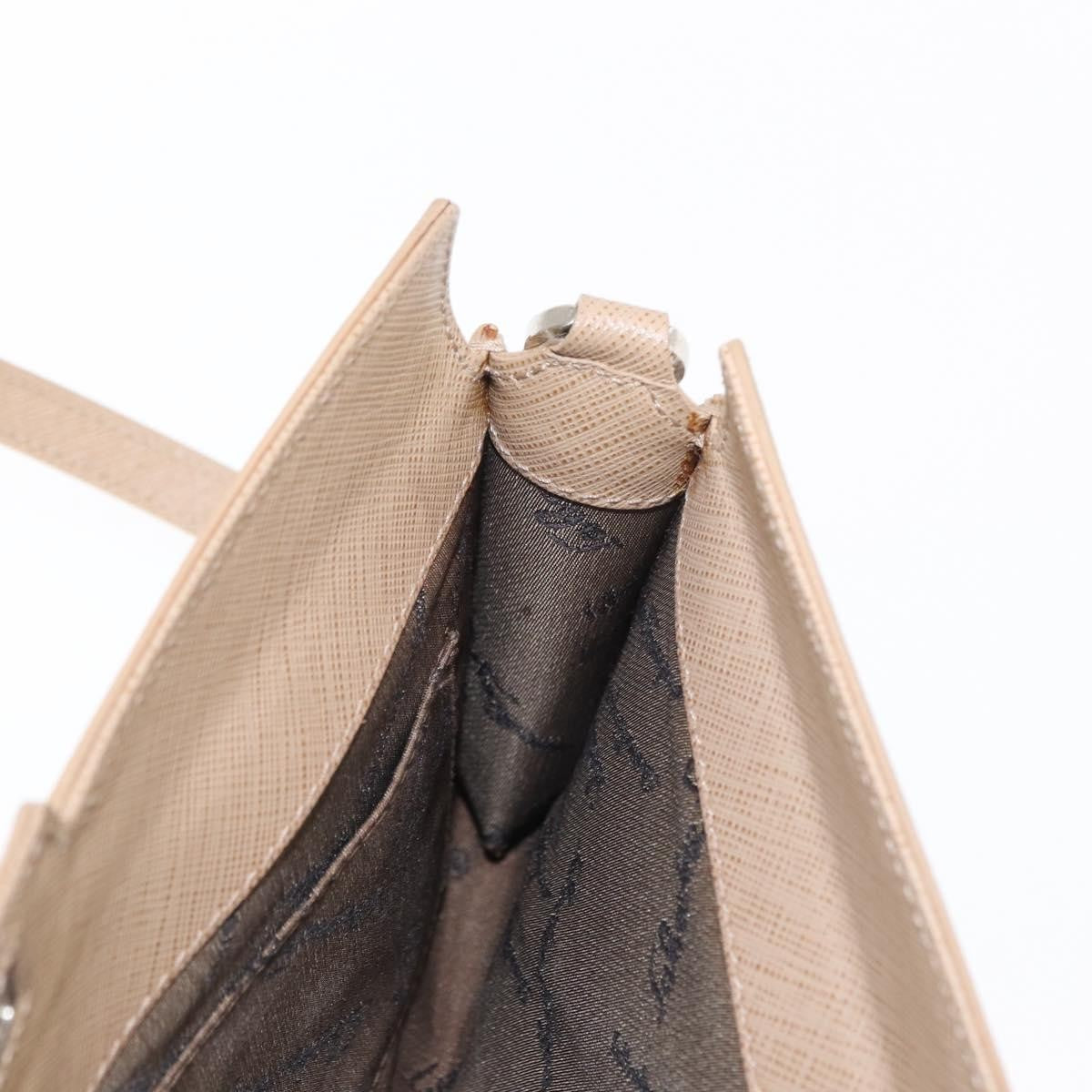 Salvatore Ferragamo Gancini Shoulder Bag Leather, BEIGE, LEATHER, Shoulder bag