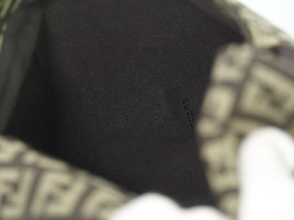 Fendi Mamma Baguette Shoulder Bag Canvas, BROWN, CANVAS, Shoulder bag