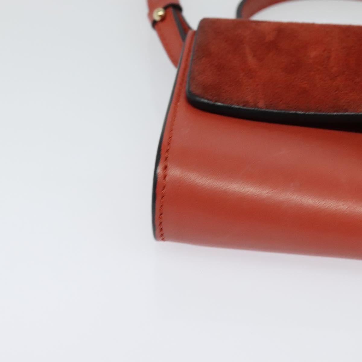 Chloe Faye Shoulder Bag Leather and Suede, Red, Leather, Shoulder Bag