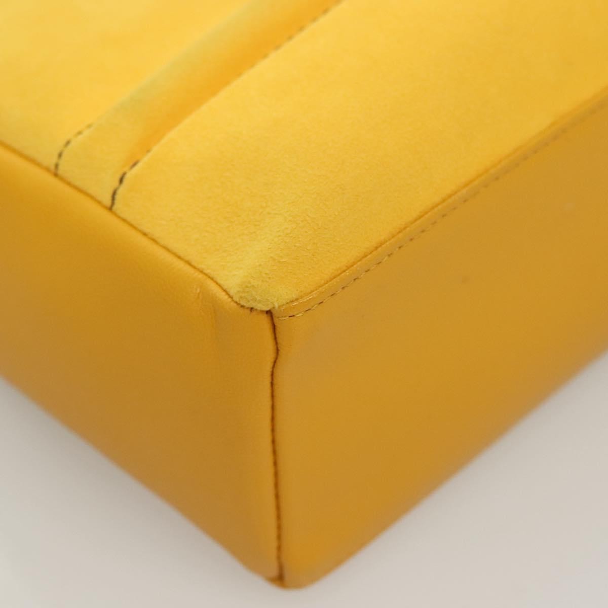 Burberry Vintage Handbag Leather, YELLOW, LEATHER, Handbag