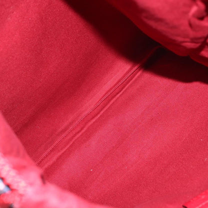 Gucci Logo Drawstring Backpack Striped Canvas, BLUE, CANVAS, Backpack