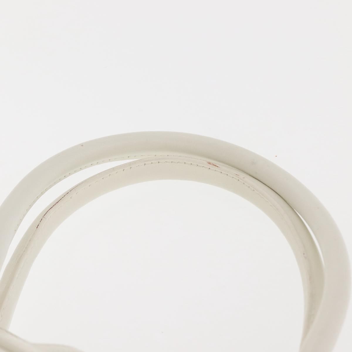 Christian Dior Vintage Handbag Leather, WHITE, LEATHER, Handbag