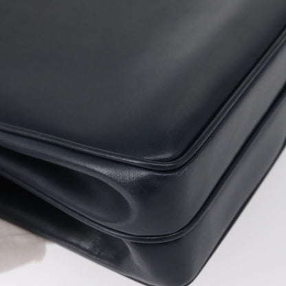 Gucci Vintage Handbag Leather, NAVY, LEATHER, Handbag