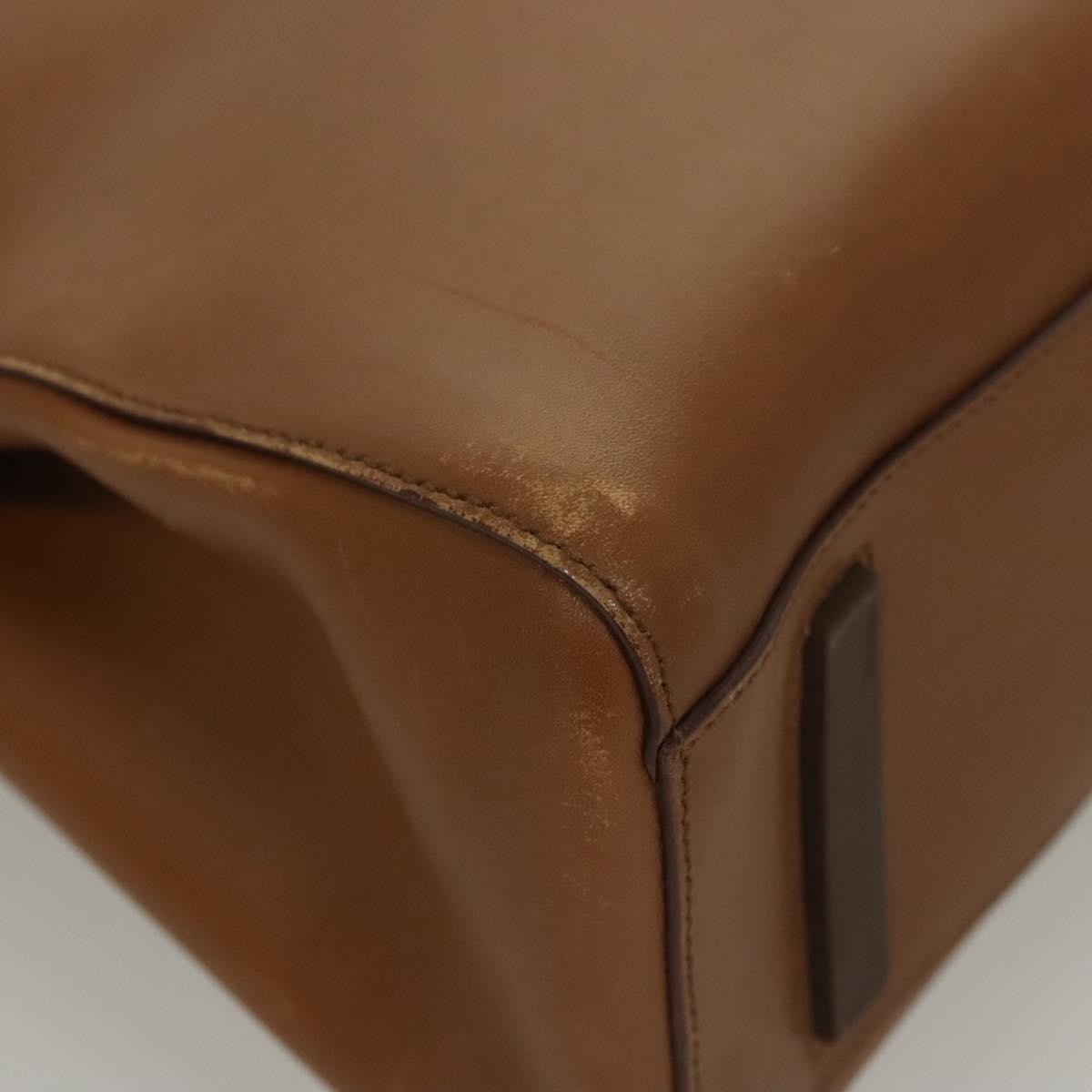 Prada Vintage Handbag Leather, BROWN, LEATHER, Handbag