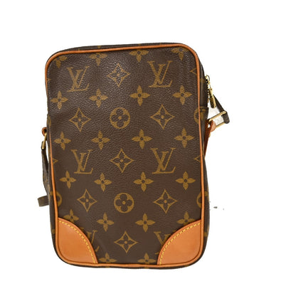 Louis Vuitton Danube Handbag Monogram Canvas, BROWN, CANVAS, Shoulder bag