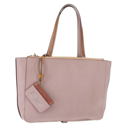 Chloe Vintage Tote bag Leather, PINK, LEATHER, Tote bag