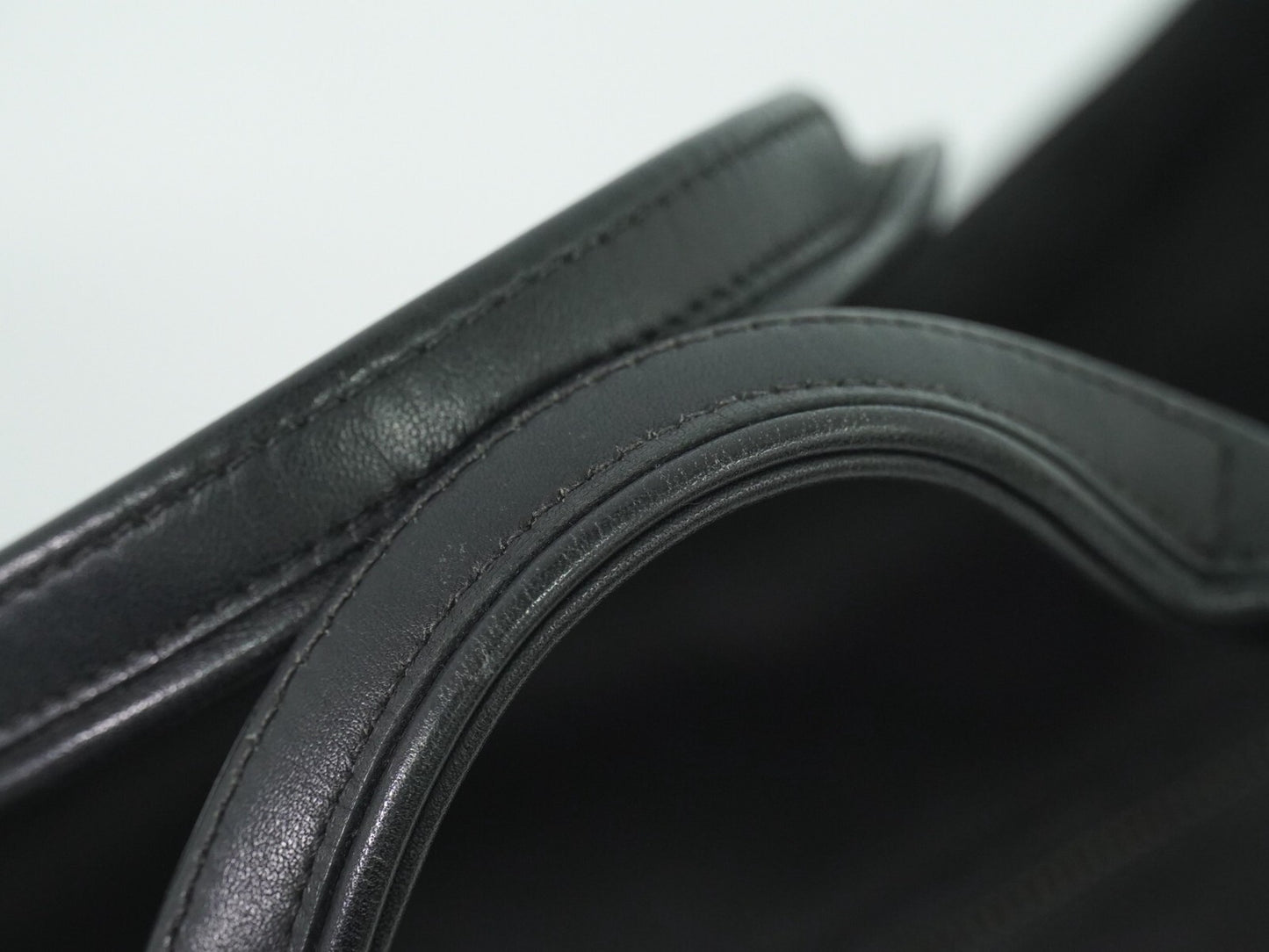 Hermes Acapulco Tote Toile and Leather, BLACK, CANVAS, Tote bag