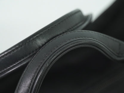 Hermes Acapulco Tote Toile and Leather, BLACK, CANVAS, Tote bag