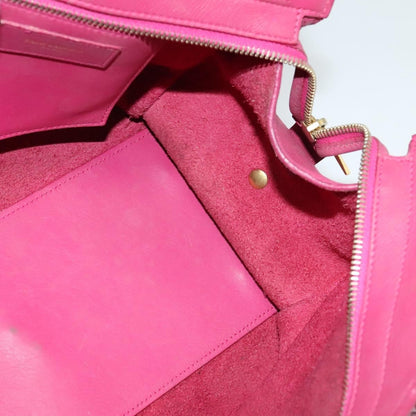 Saint Laurent Classic Y Cabas Leather, PINK, LEATHER, Tote bag