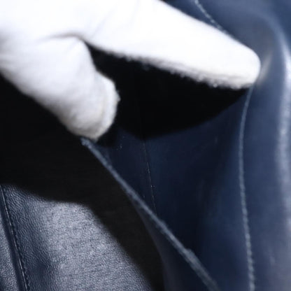 Salvatore Ferragamo Vala Handbag Leather, NAVY, DENIM_JEANS, Handbag