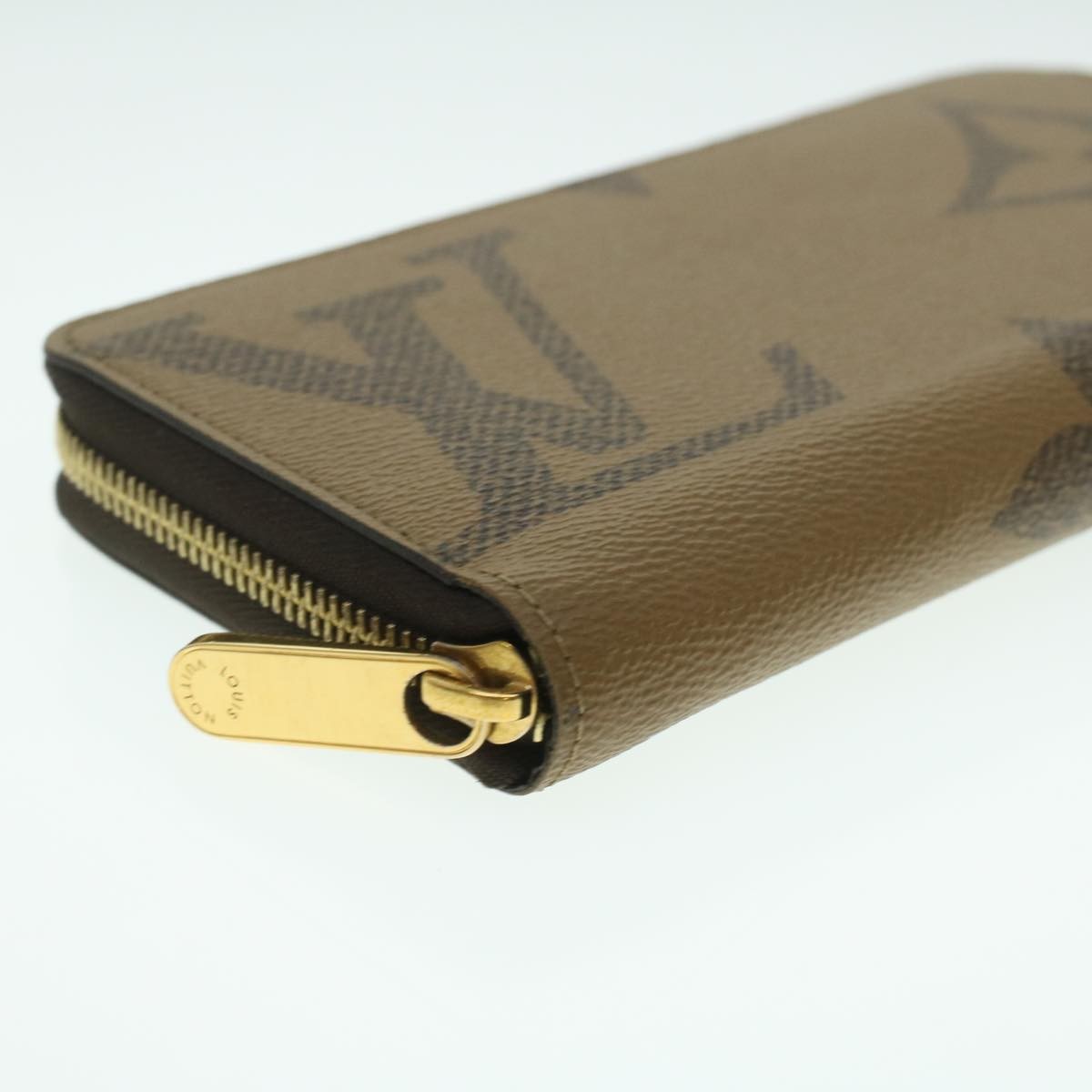 Louis Vuitton Zippy Wallet NM Monogram Giant Reverse, Brown, Canvas, Wallet