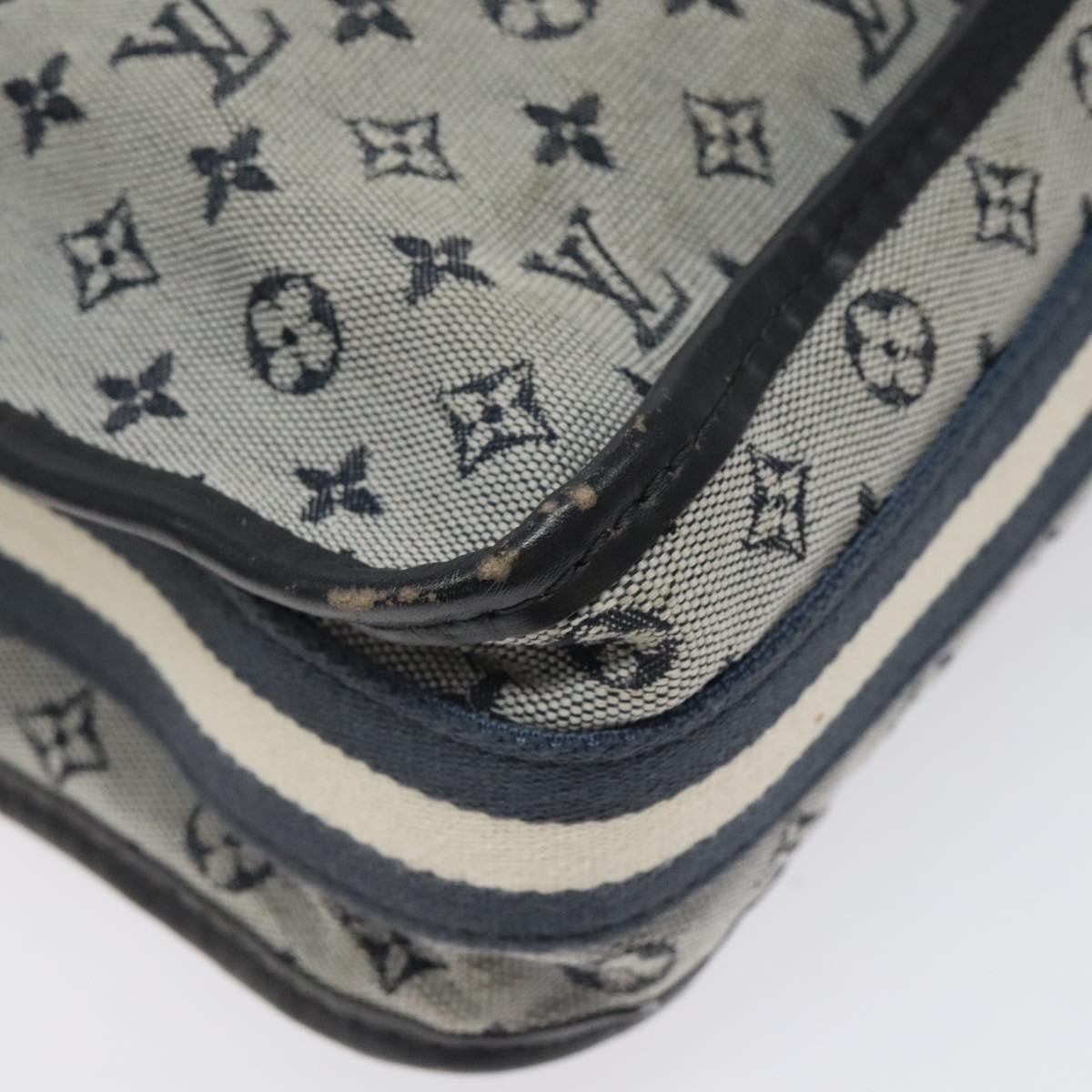 Louis Vuitton Mary Kate Messenger Bag Mini Lin, NAVY, CANVAS, Shoulder bag