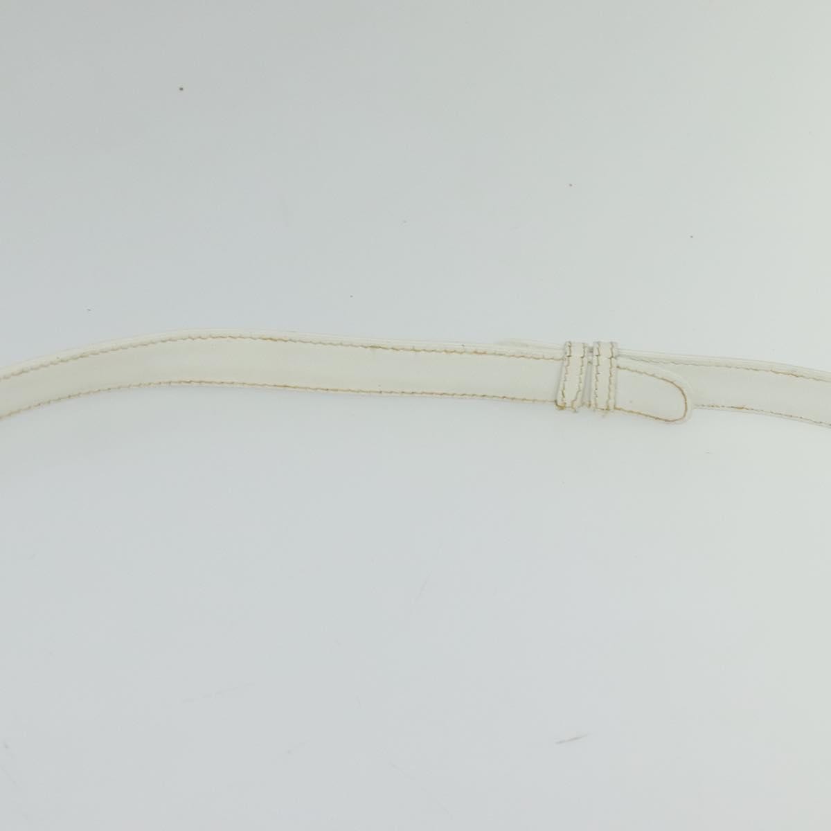 Gucci Vintage Flap Crossbody Bag Leather, WHITE, LEATHER, Shoulder bag