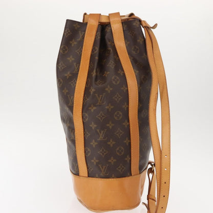 Louis Vuitton Randonnee Backpack Monogram Canvas, BROWN, CANVAS, Backpack