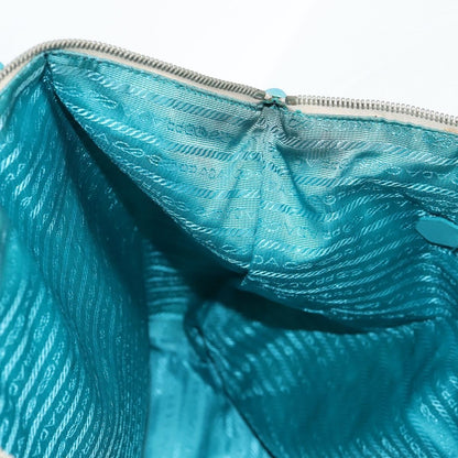 Prada Convertible Tote Printed Tessuto with Saffiano, WHITE, NYLON, Tote bag