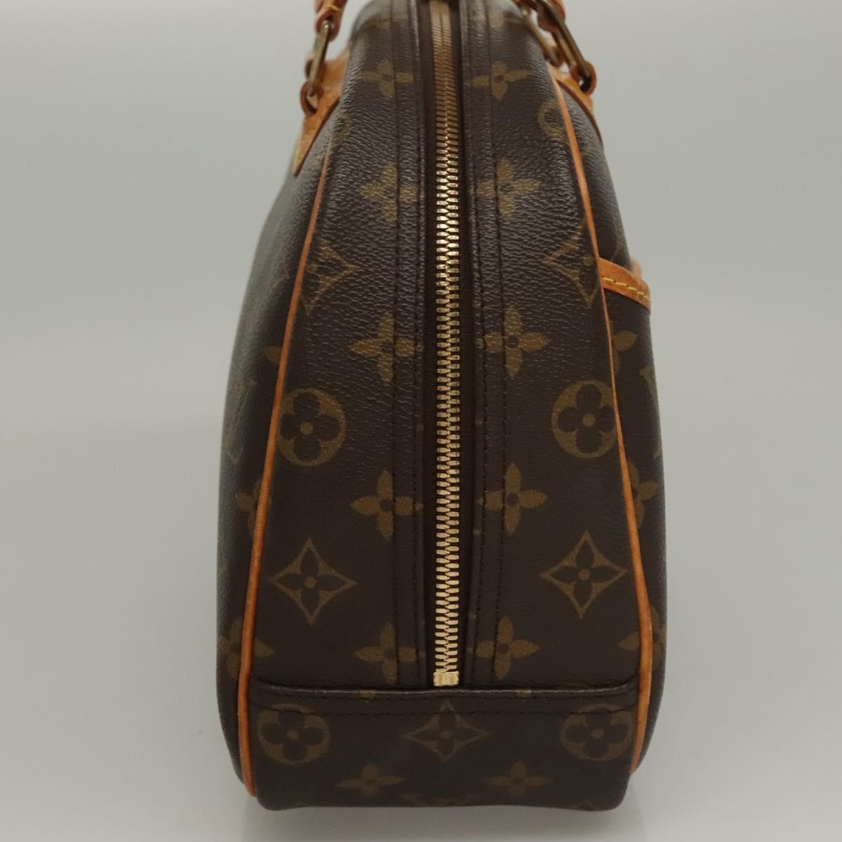 Louis Vuitton Trouville Handbag Monogram Canvas, BROWN, CANVAS, Handbag