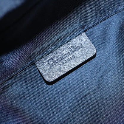 Christian Dior Vintage Saddle Coin Purse Diorissimo Canvas, NAVY, CANVAS, Wallets