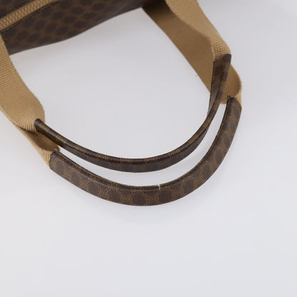 Celine Vintage Macadam Tote bag Canvas, BROWN, PVC, Tote bag