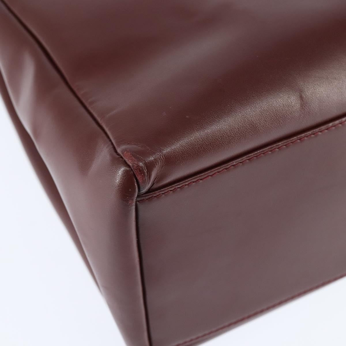 cartier Must de Cartier Shoulder Bag Leather, BURGUNDY, LEATHER, Shoulder bag