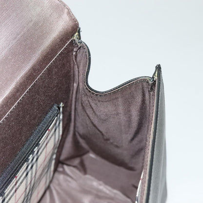 Burberry Vintage Handbag Leather, BLACK, LEATHER, Handbag