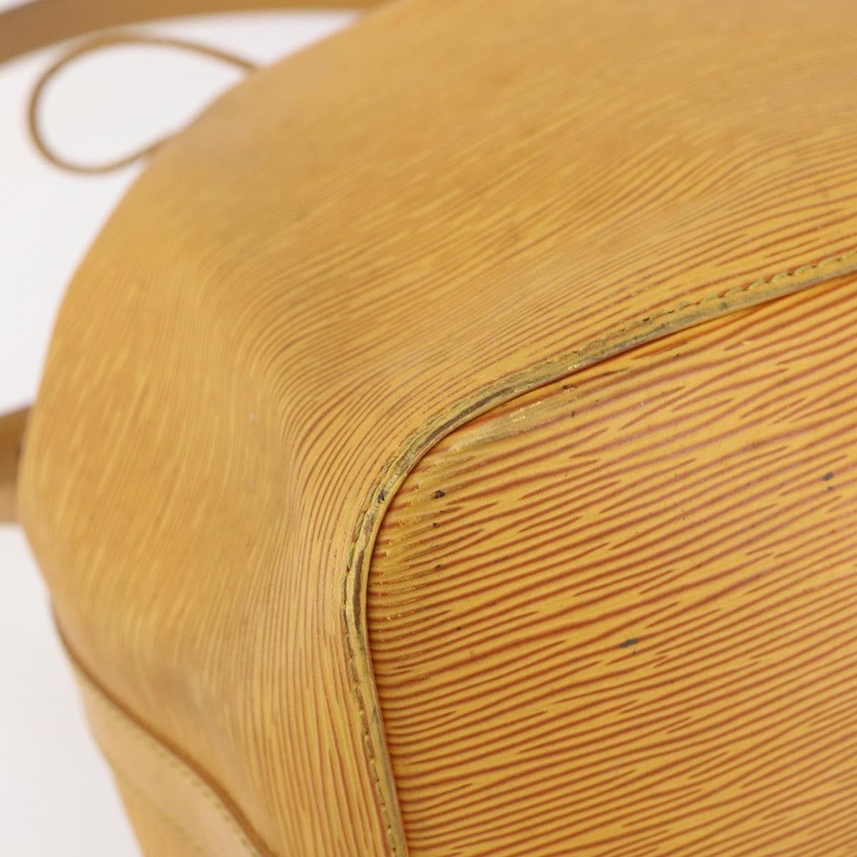 Louis Vuitton Petit Noe Handbag Epi Leather, YELLOW, LEATHER, Shoulder bag