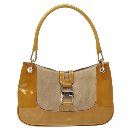 Gucci Jackie Bag Patent Leather, BEIGE, SUEDE, Shoulder bag
