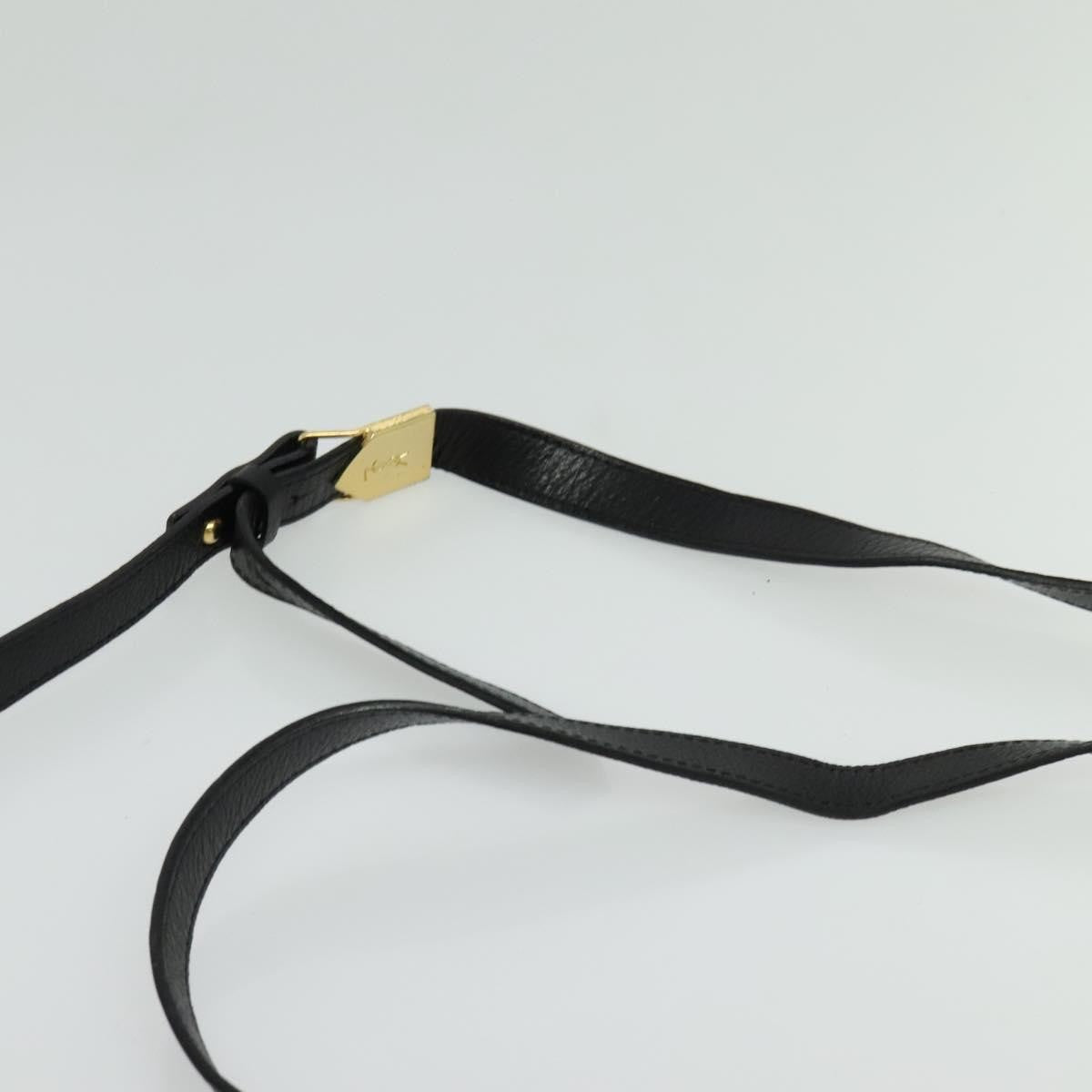 Saint Laurent Vintage Shoulder Bag Leather, BLACK, LEATHER, Shoulder bag