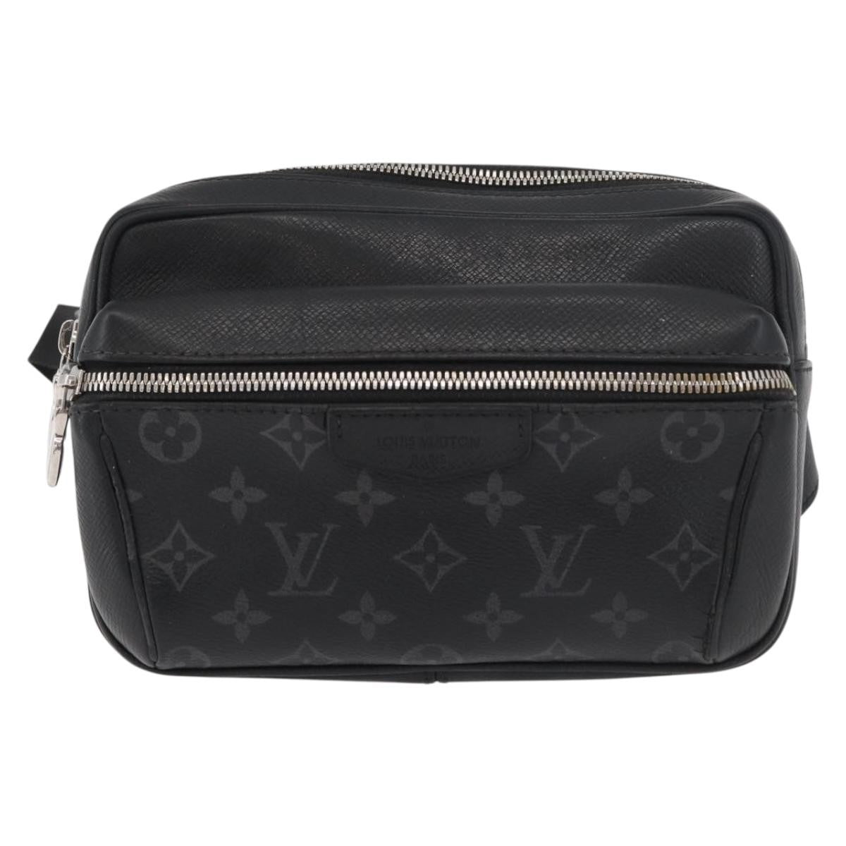 Louis Vuitton Outdoor BumBag Monogram Taigarama, Gray, Canvas, Crossbody Bag