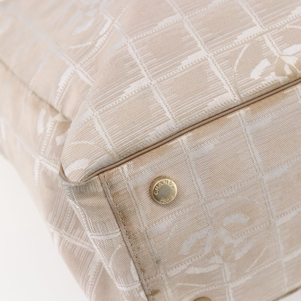 Chanel Travel Line Tote Nylon, BEIGE, NYLON, Tote bag