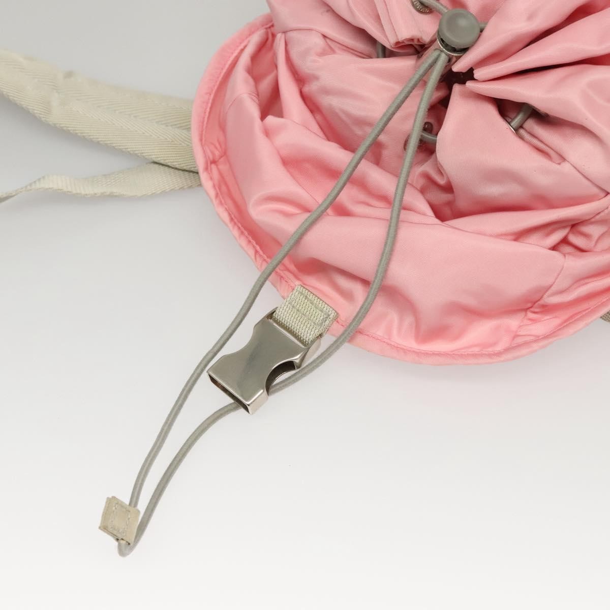 Prada Single Buckle Pocket Backpack Tessuto, PINK, NYLON, Backpack
