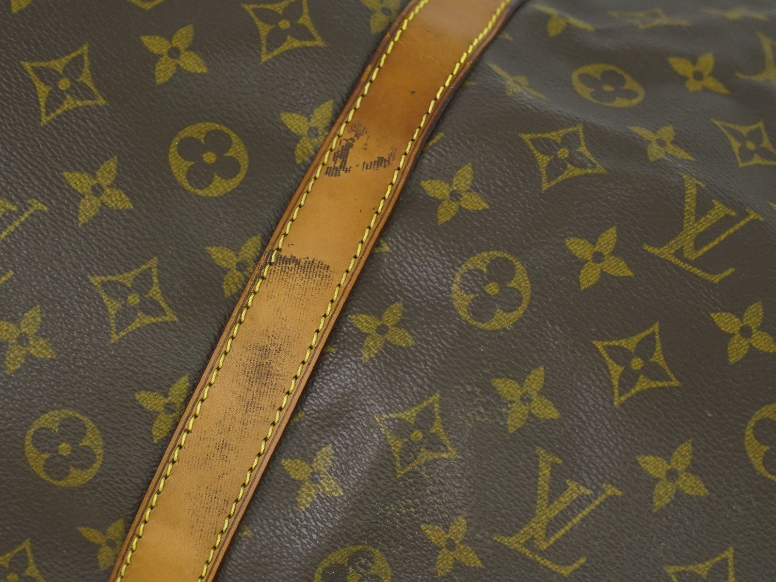 Louis Vuitton Keepall Bandouliere Bag Monogram Canvas, BROWN, CANVAS, Travel bag