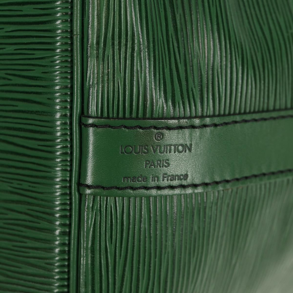 Louis Vuitton Petit Noe Handbag Epi Leather, GREEN, LEATHER, Shoulder bag