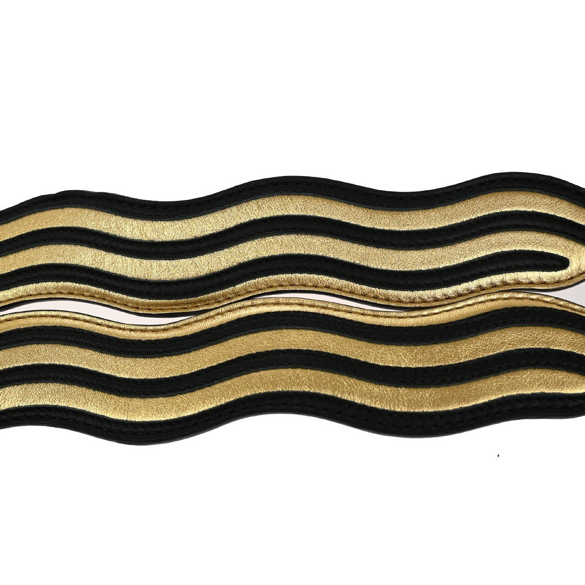 Fendi Logo Strap Leather, BLACK, LEATHER, Straps