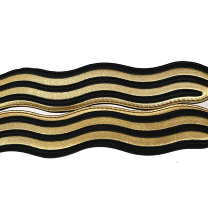 Fendi Logo Strap Leather, BLACK, LEATHER, Straps