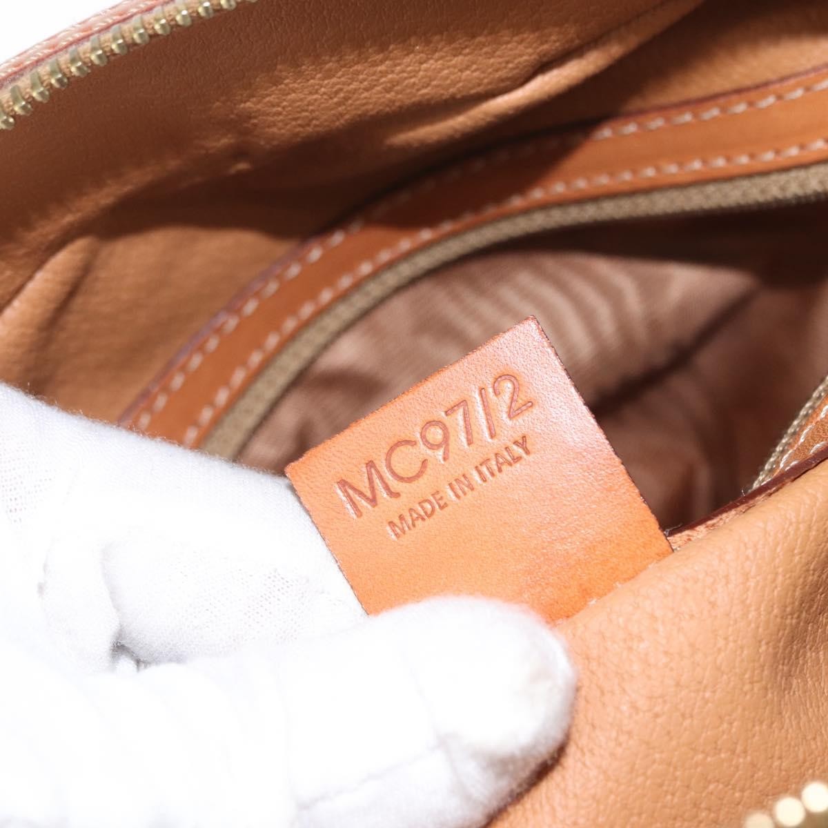 Celine Vintage Macadam Handbag Canvas and Leather, BROWN, CANVAS, Handbag