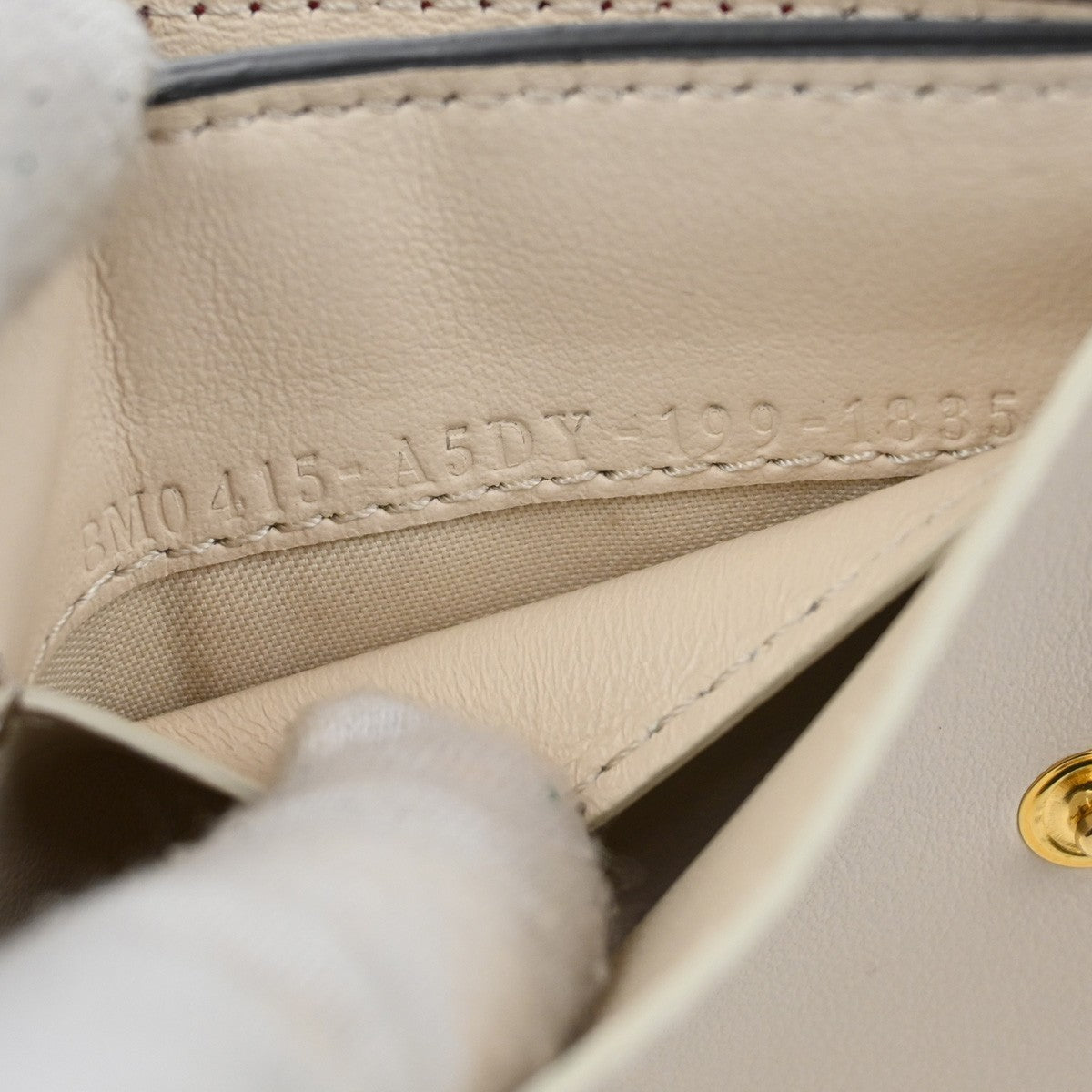 Fendi Peekaboo Wallet Leather, RED, LEATHER, Wallets