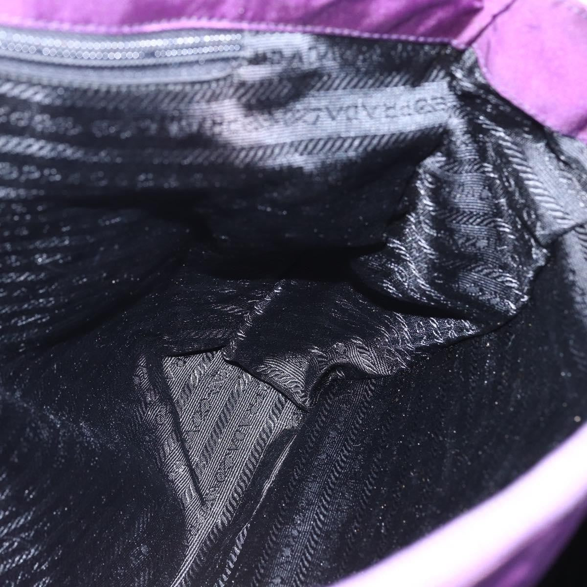 Prada Vintage Shoulder Bag Tessuto, PURPLE, NYLON, Shoulder bag