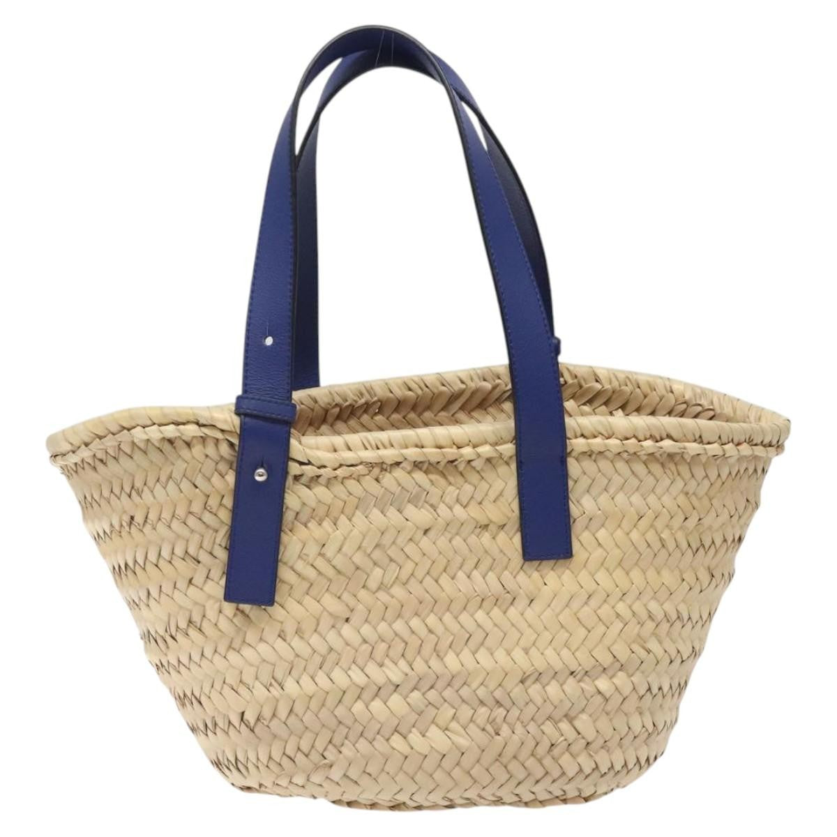 Loewe Basket Tote Raffia, BEIGE, WOOD, Tote bag