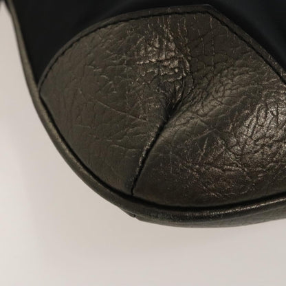 Burberry Zip Top Messenger Nylon, BLACK, NYLON, Shoulder bag