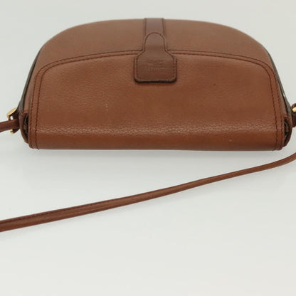 Burberry Flap Shoulder Bag Leather, BROWN, LEATHER, Shoulder bag