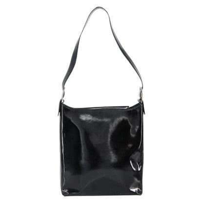 Salvatore Ferragamo Vala Shoulder Bag Patent Leather, BLACK, PATENT_LEATHER, Shoulder bag