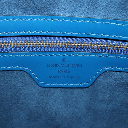 Louis Vuitton Lussac Handbag Epi Leather, BLUE, LEATHER, Shoulder bag