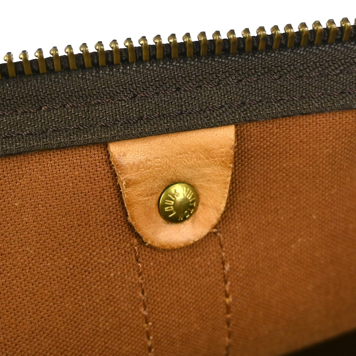 Louis Vuitton Keepall Bag Monogram Canvas, BROWN, CANVAS, Travel bag