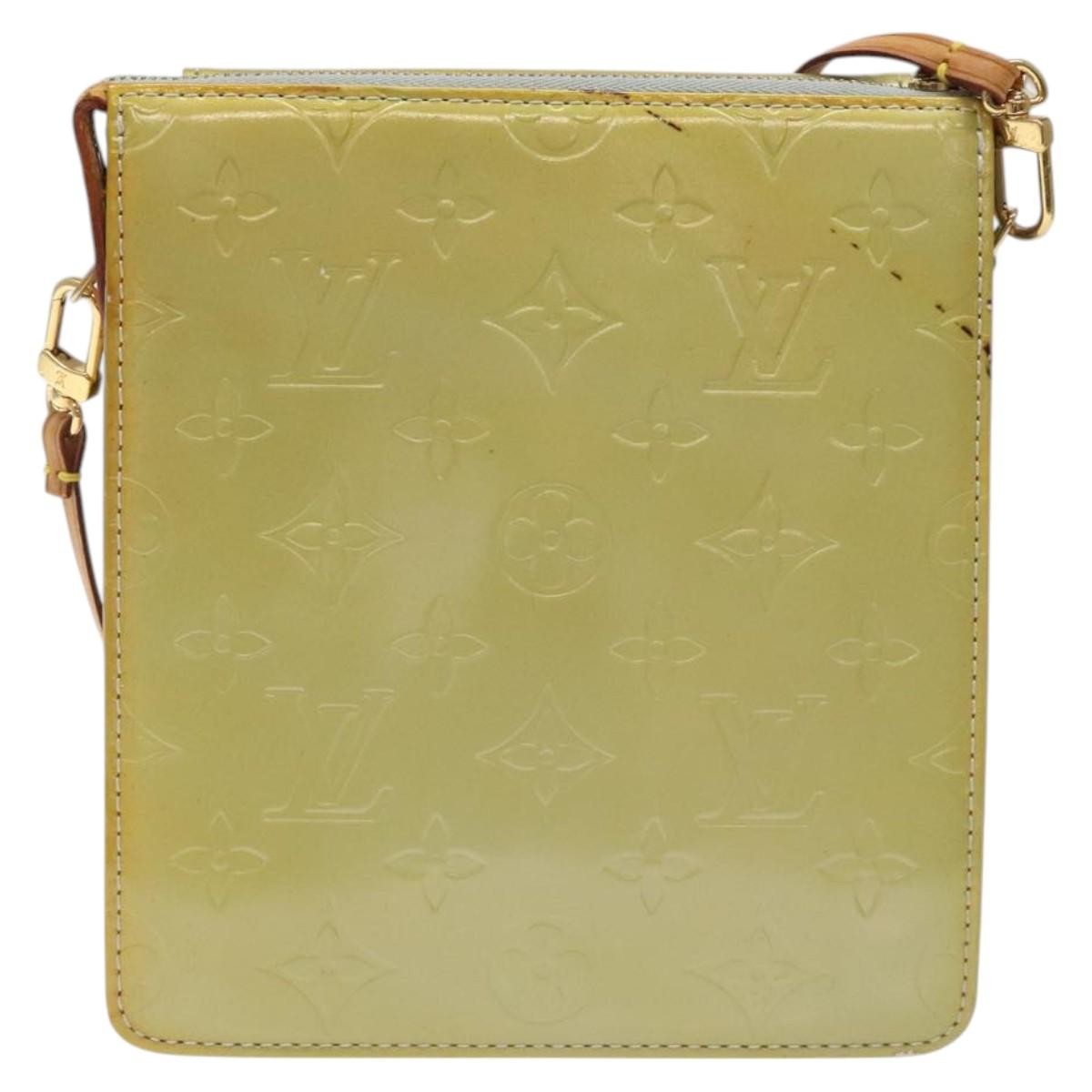 Louis Vuitton Mott Handbag Monogram Vernis, BEIGE, PATENT_LEATHER, Clutche & pouche
